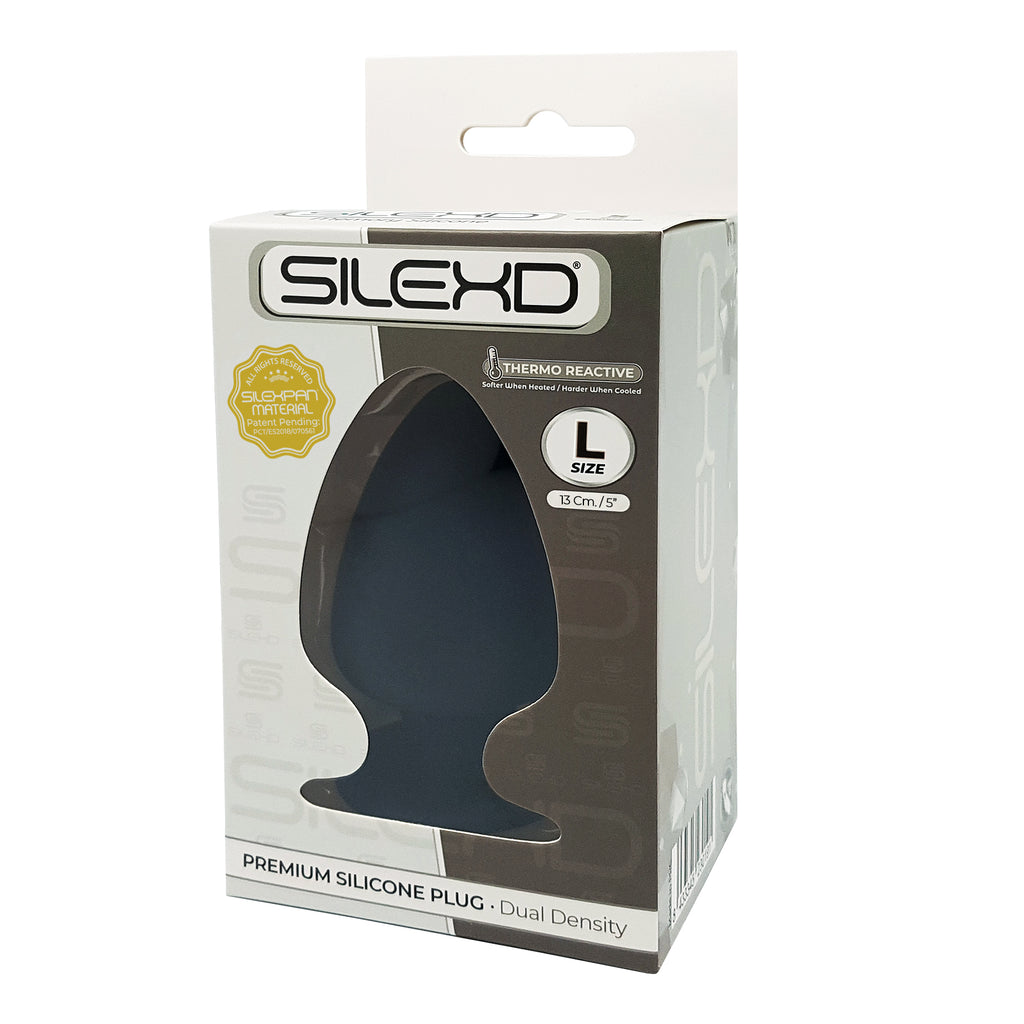 Silexd - Plug in Silicone Premium Taglia L - Nero
