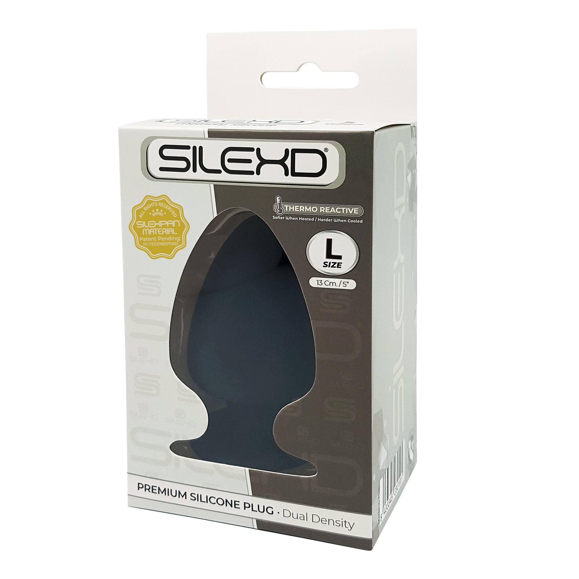 Silexd - Plug in Silicone Premium Taglia L - Nero