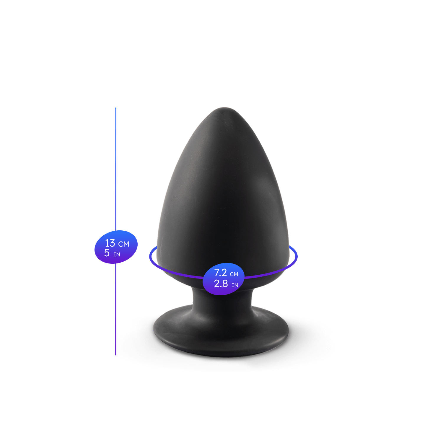 Silexd - Plug in Silicone Premium Taglia L - Nero