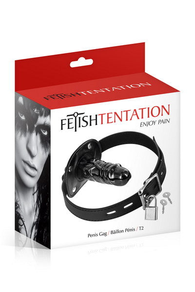 Fetish Tentation - Ball Gag with Dildo T2 - Black