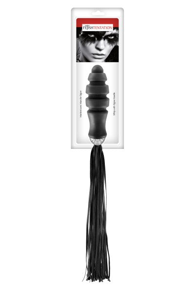 Fetish Tentation - Whip with Ogive Anal Plug - Black