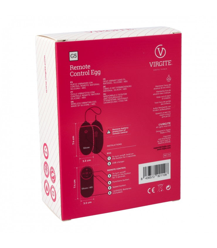 G5 Rechargeable Blue Vibrating Egg