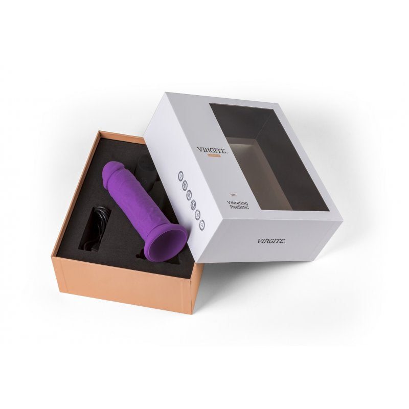 Virgite - Realistic Rechargeable Vibrator R11 - 5.5" - Purple