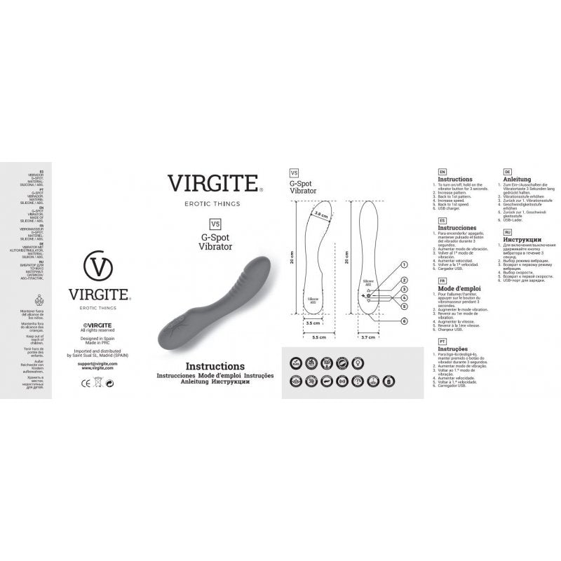 RICARICABLE VIBRATOR V5 PURPLE
