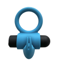 E9 RECHARGEABLE VIBRATING RING BLUE