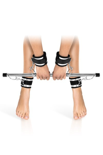 Fetish Tentation - Restraint Bar with 4 Cuffs - Black