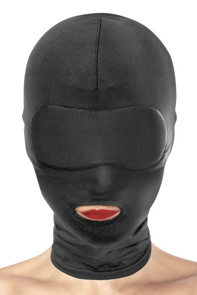 Fetish Tentation - Hood with Mouth Opening - Black