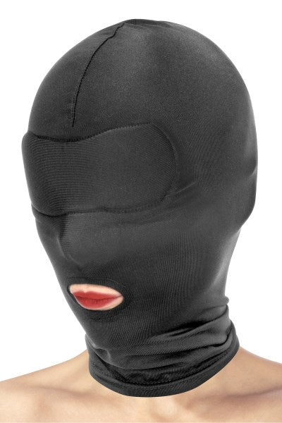 Fetish Tentation - Hood with Mouth Opening - Black