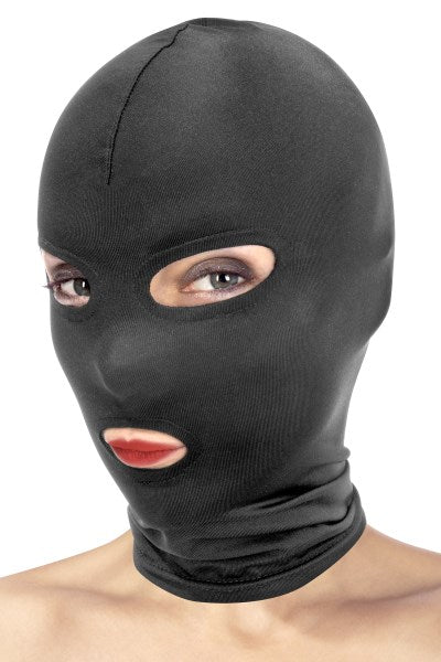 Fetish Temptation - Hood with Mouth and Eye Opening - Black