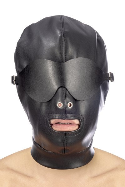 Fetish Tentation - Masque avec Sangle et Bandeau Amovible - Noir