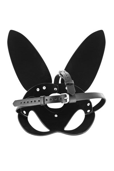 Fetish Tentation - Adjustable Faux Leather Rabbit Mask - Black