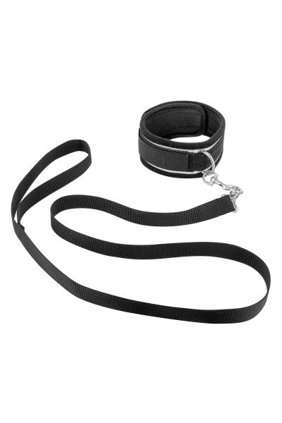 Fetish Tentation - Restraint Bar with Cuffs and Collar - Black