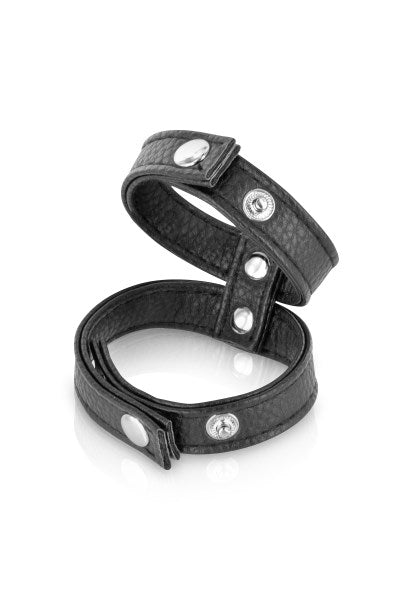 Fetish Tentation - Double Adjustable Cock Ring - Black