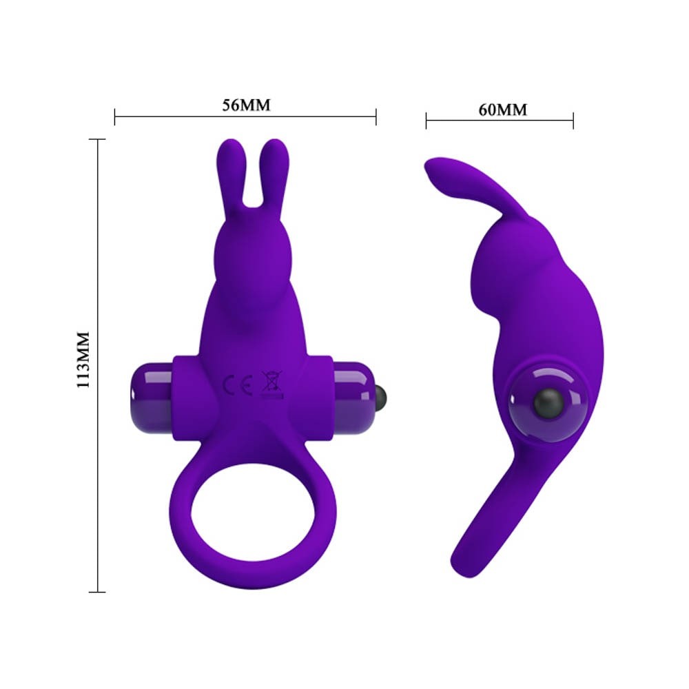 Pretty Love Vibrant Penis Sheath 1 Purple