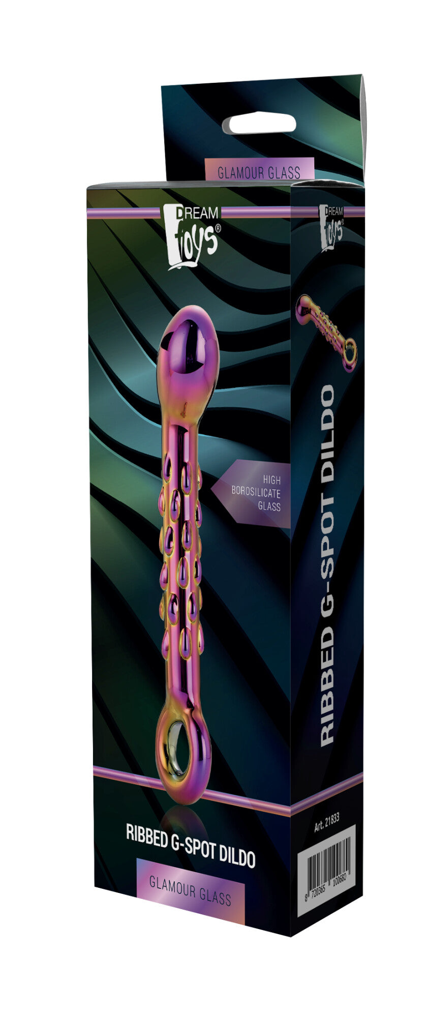 DILDO IN VETRO G-SPOT GLAMOUR CON NERVE