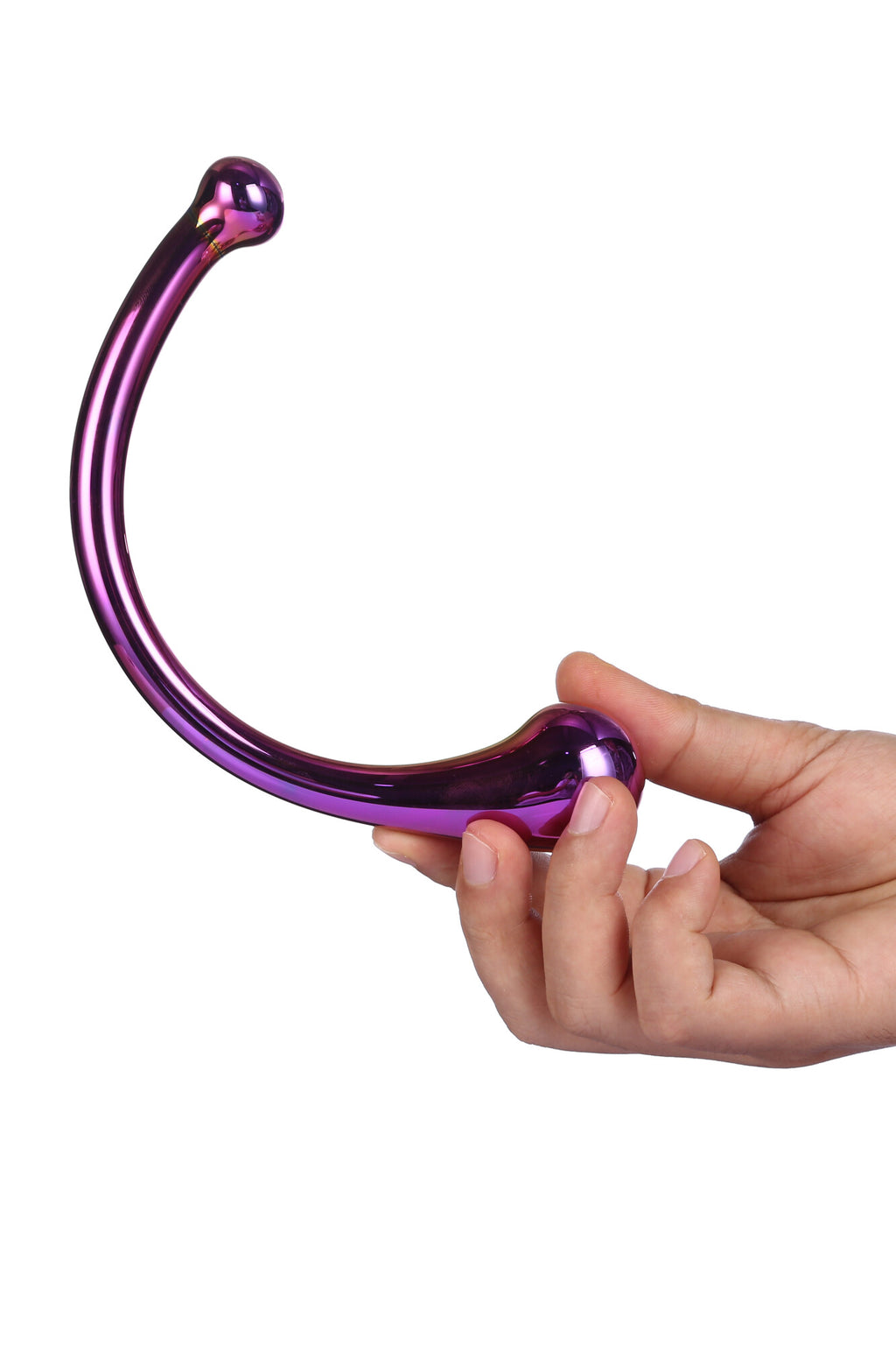 GLAMOROUS CURVED GLASS WAND