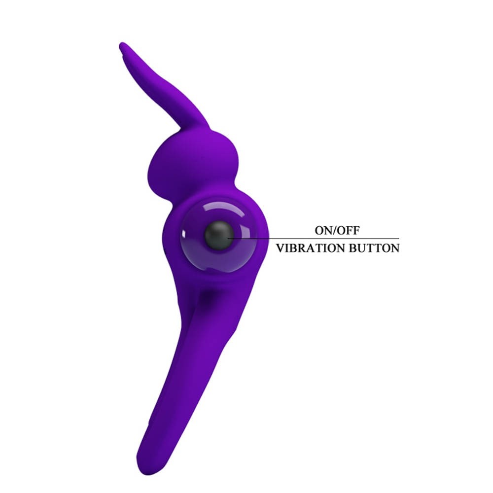 Anello vibrante per pene Pretty Love 3 Viola