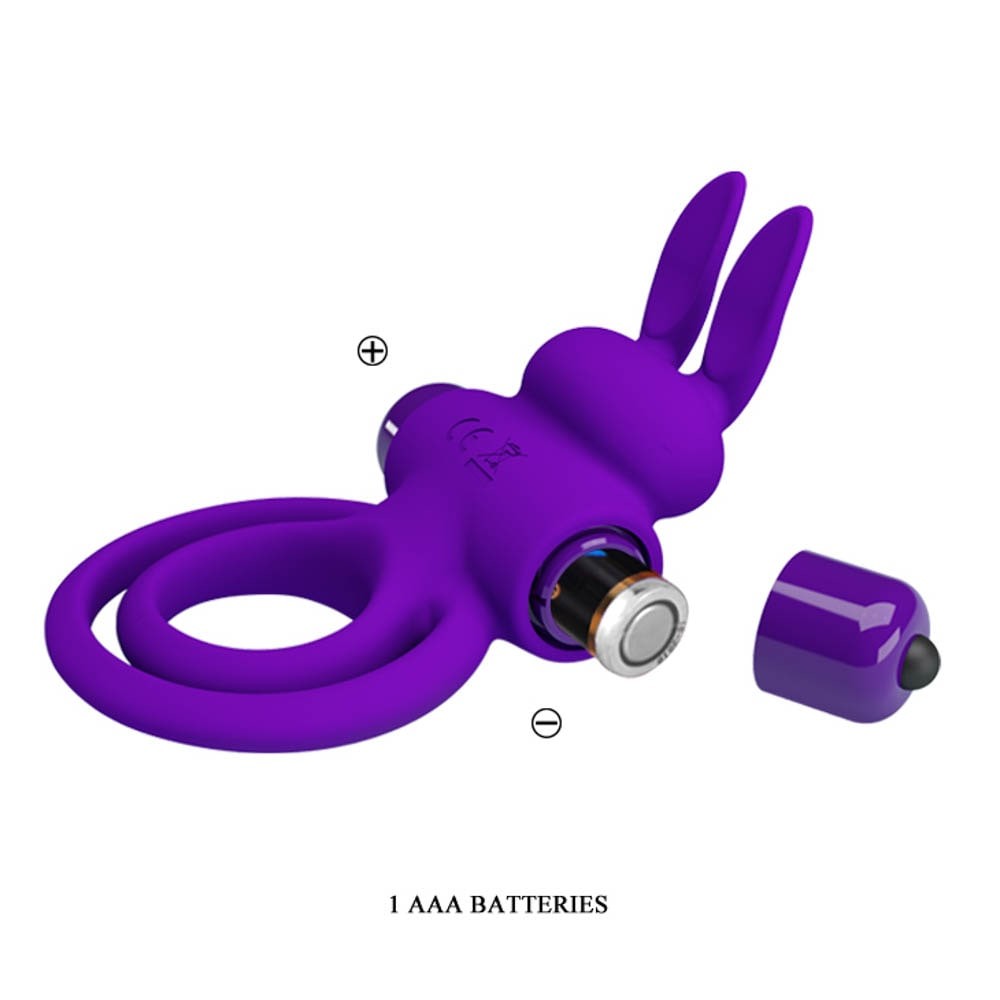 Anello vibrante per pene Pretty Love 3 Viola