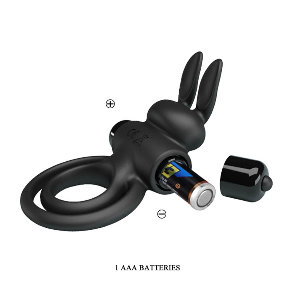 Anello vibrante per pene Pretty Love 3 Nero