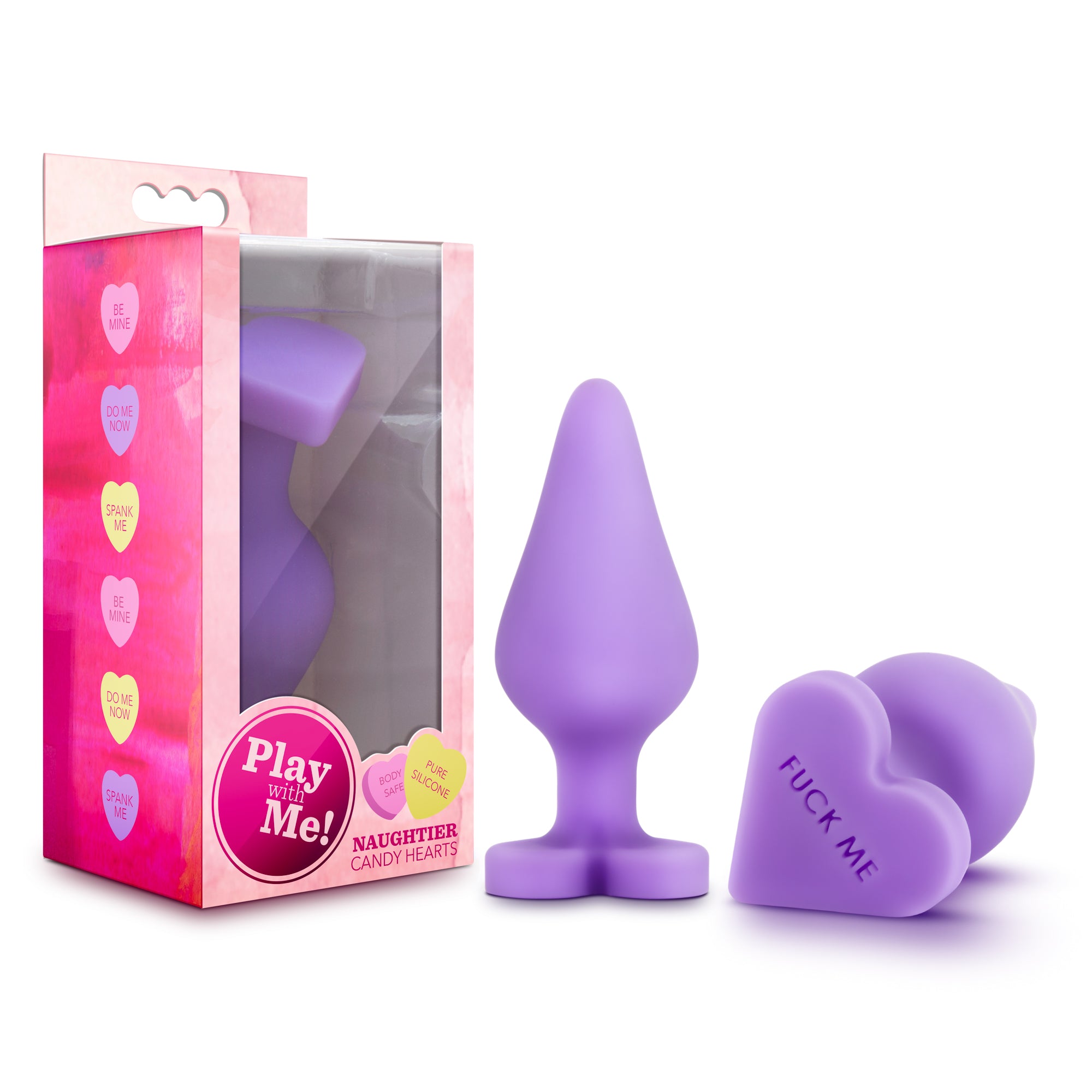 PLAY WITH ME CANDY HEART FUCK ME PURPLE
