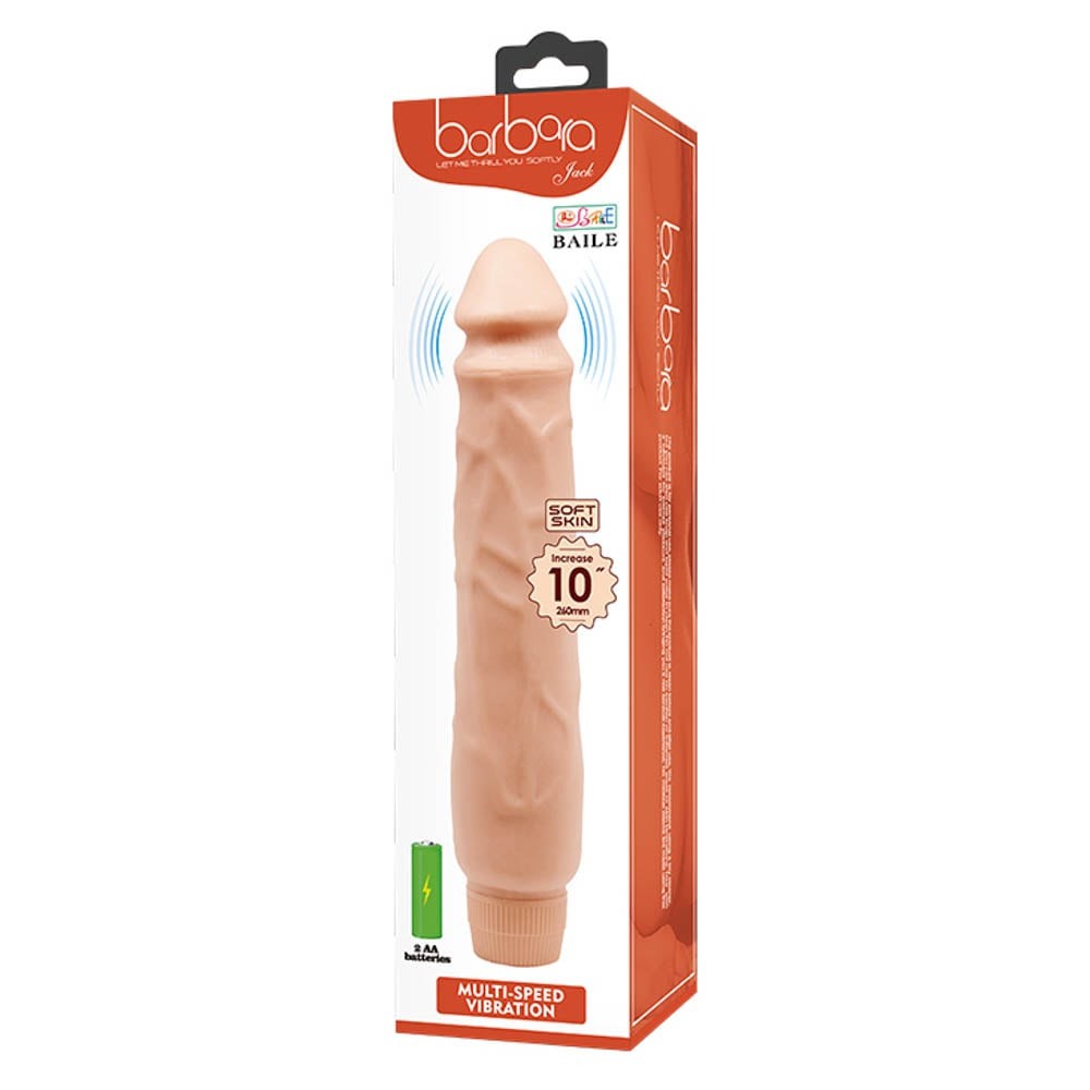 Realistic Multi-Speed Barbara Jack 10" Vibrator