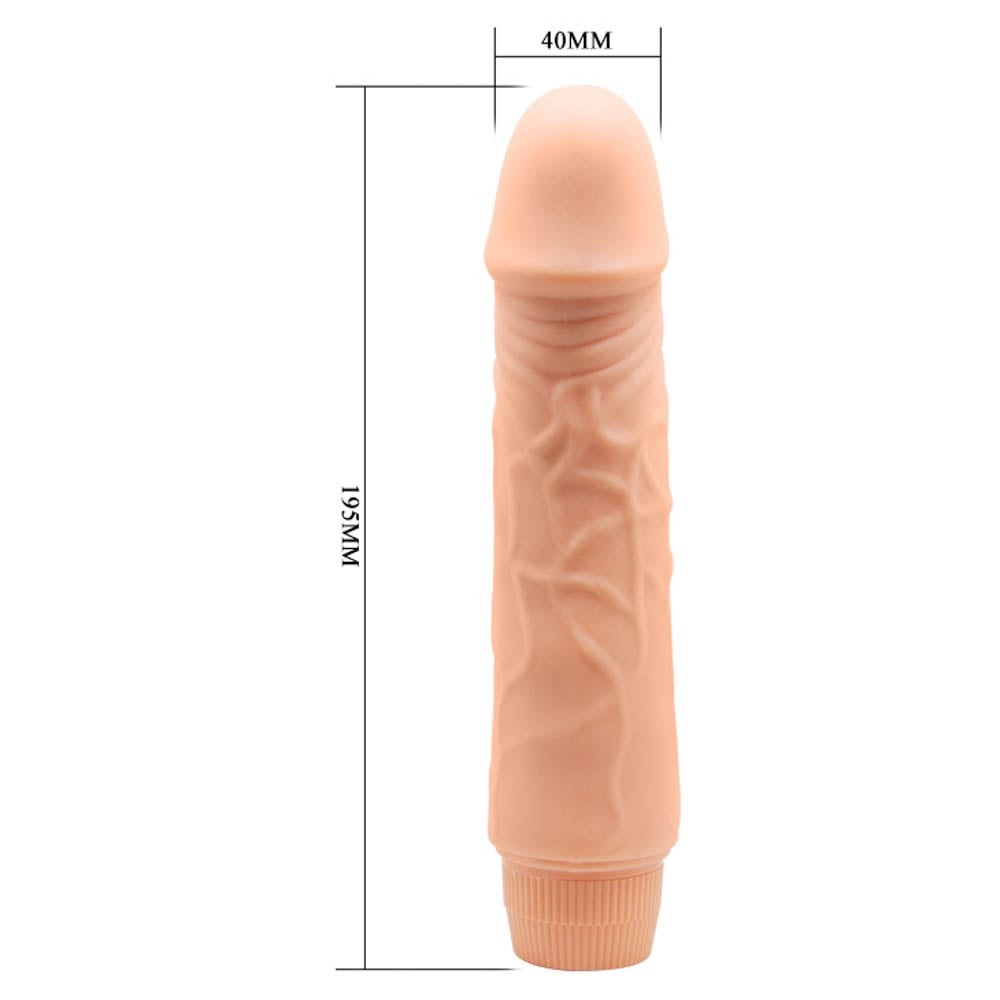 Barbara Jeff Multi-Speed Realistic Vibrator 7.6"