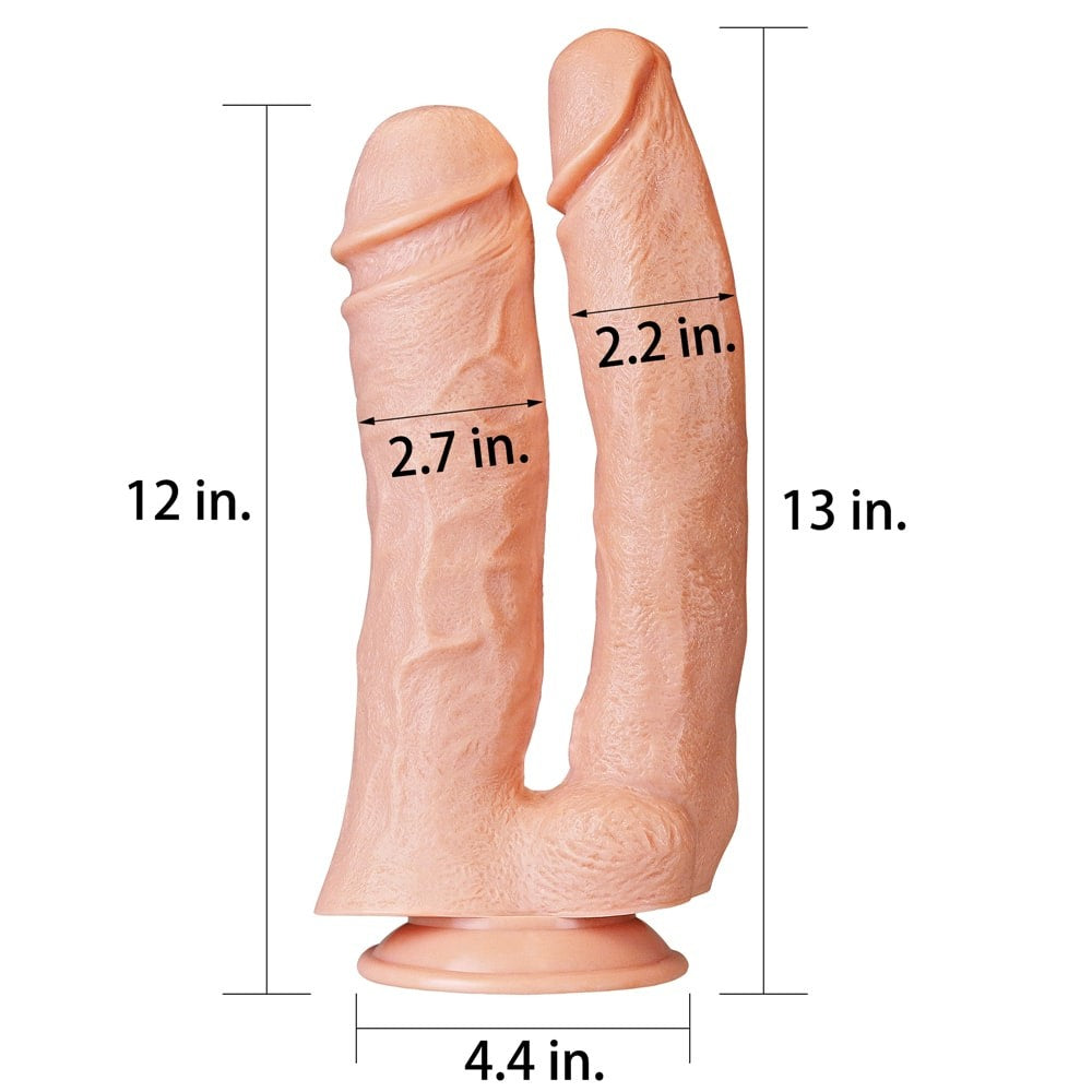 12'' Mega Realistic Double Dildo