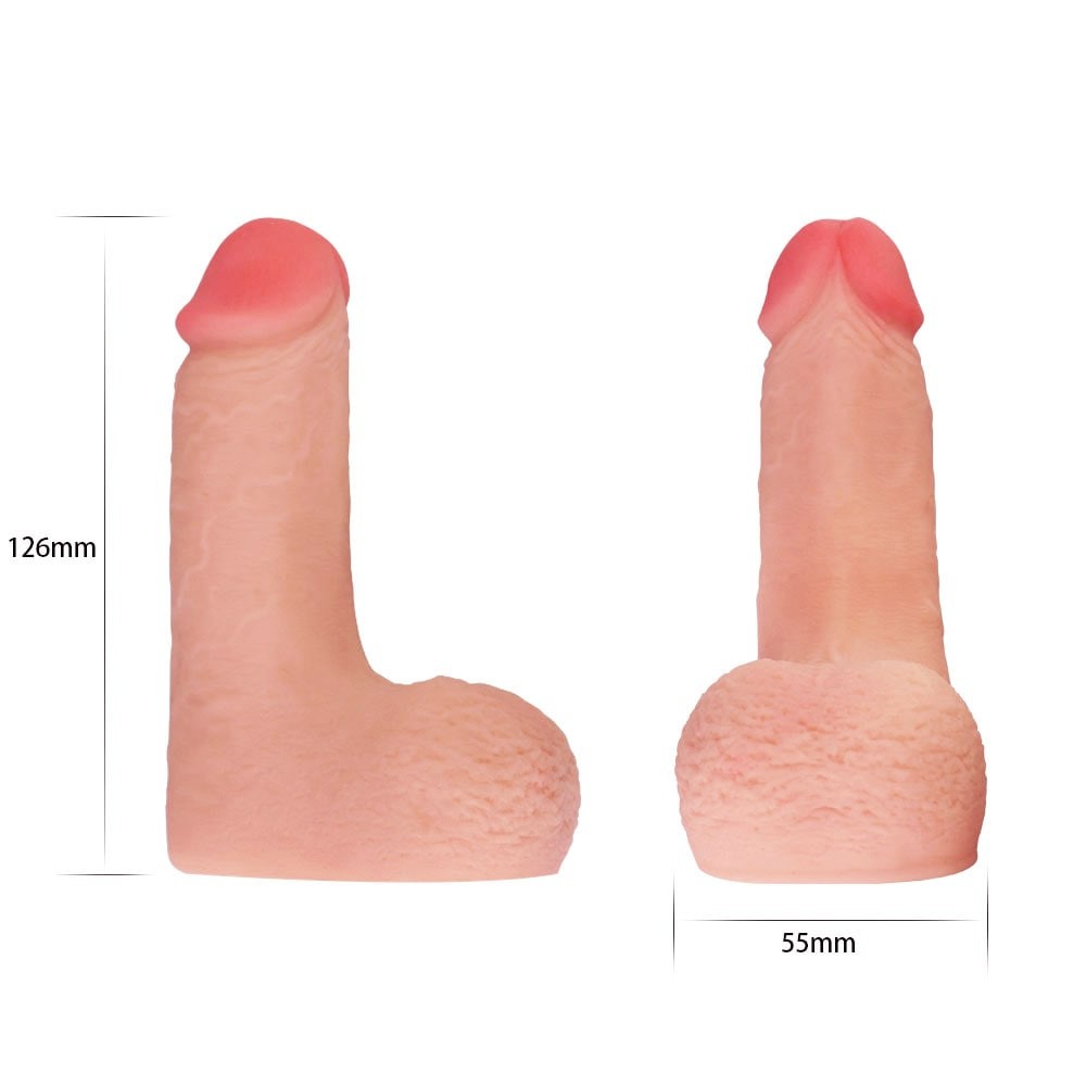 Cazzo moscio da cinque pollici, simile alla pelle