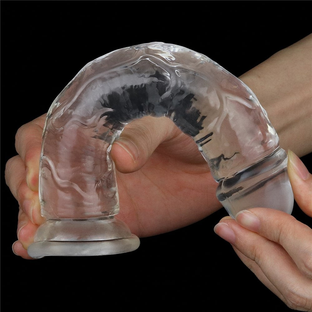 Dildo trasparente impeccabile da 7,0"