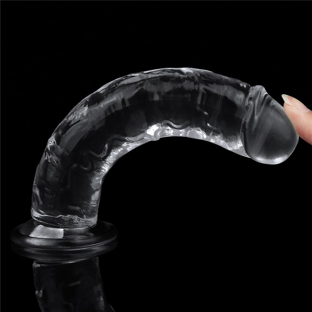 Dildo trasparente impeccabile da 7,0"