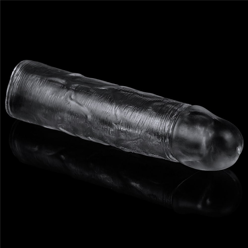 Sleeve per pene trasparente impeccabile Aggiungi 1''