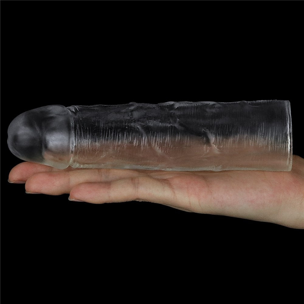 Sleeve per pene trasparente impeccabile Aggiungi 1''