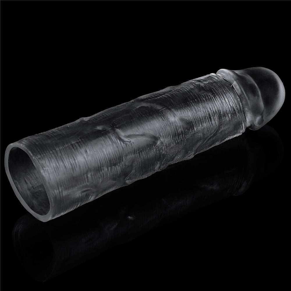 Sleeve per pene trasparente impeccabile Aggiungi 1''