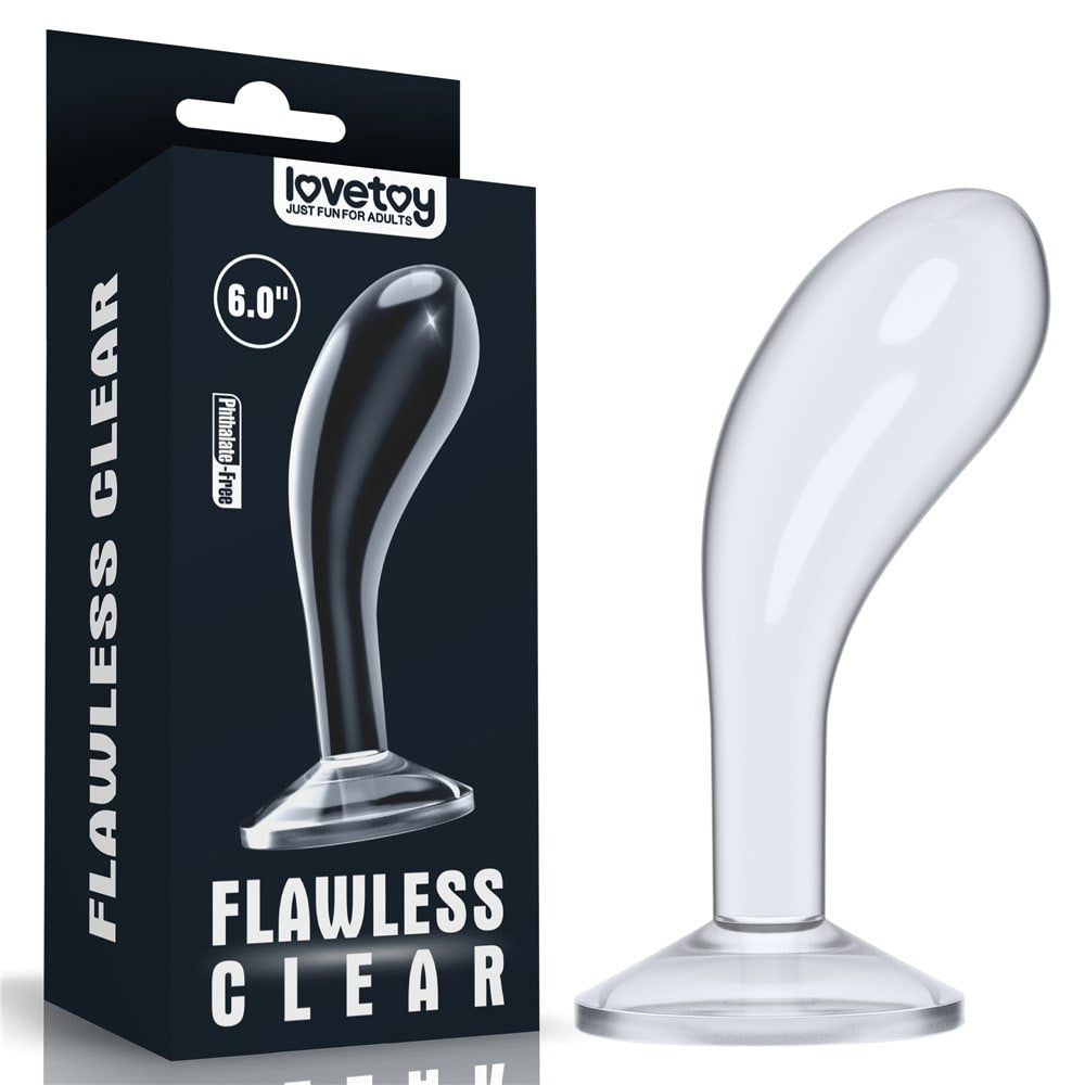 6,0'' dildo prostatico trasparente impeccabile