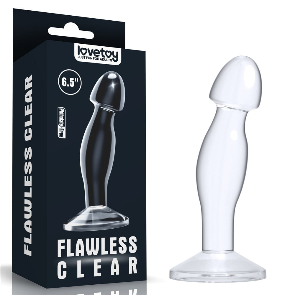 6.5" Flawless Clear Prostate Plug
