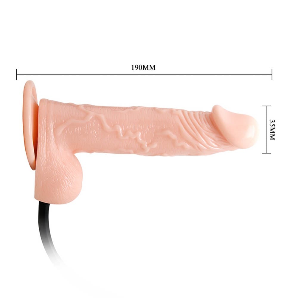Inflatable Dildo 7.5" Flesh