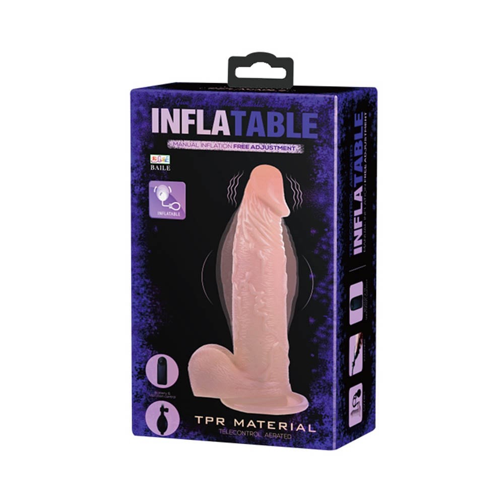 Inflatable Dildo 7.5" Flesh