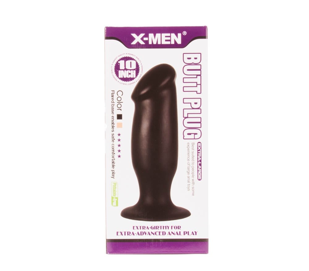 X-MEN Black 10-inch Anal Plug
