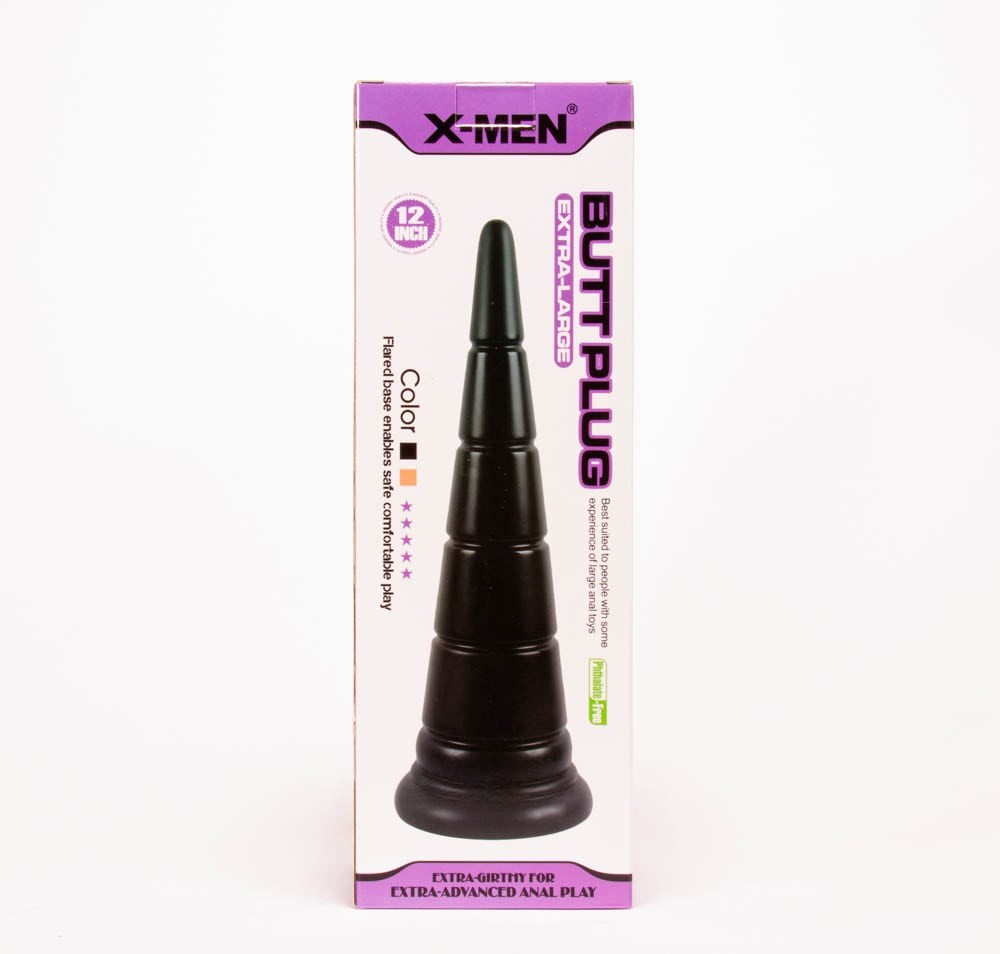 X-MEN Black Anal Plug da 12 pollici