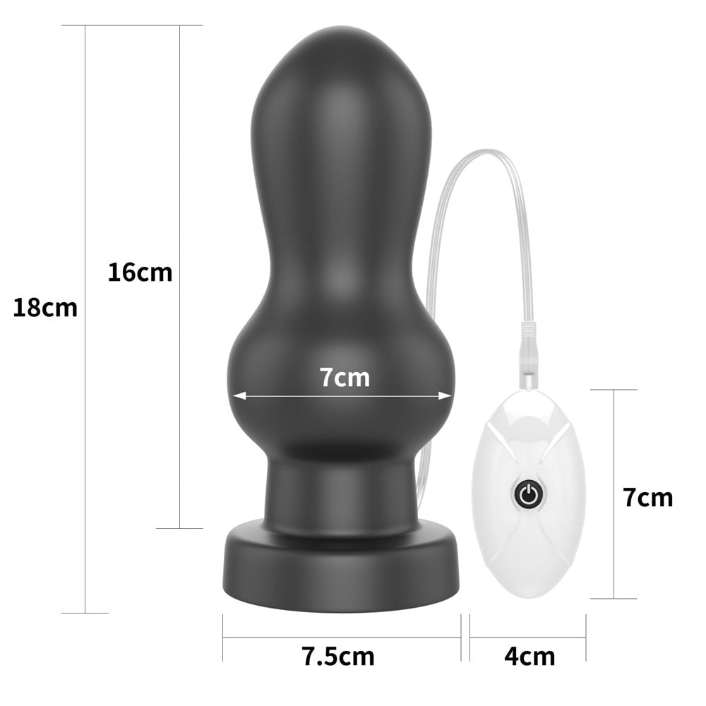 Vibratore anale King Size da 17,5 cm