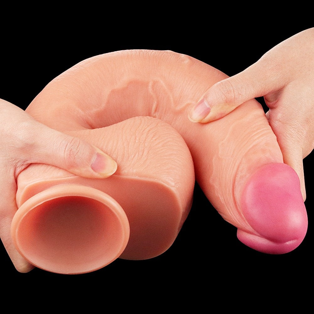 Dildo in silicone di platino a doppio strato da 30 cm