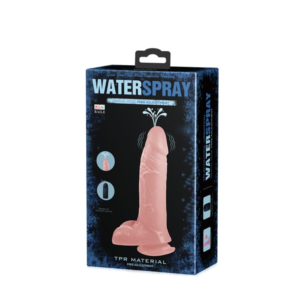 Vibratore dildo con getto d'acqua