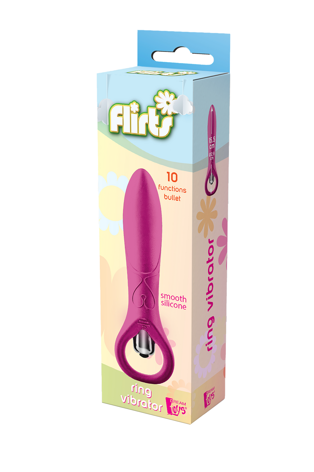 FLIRTS PINK RING VIBRATOR 10 FUNCTIONS