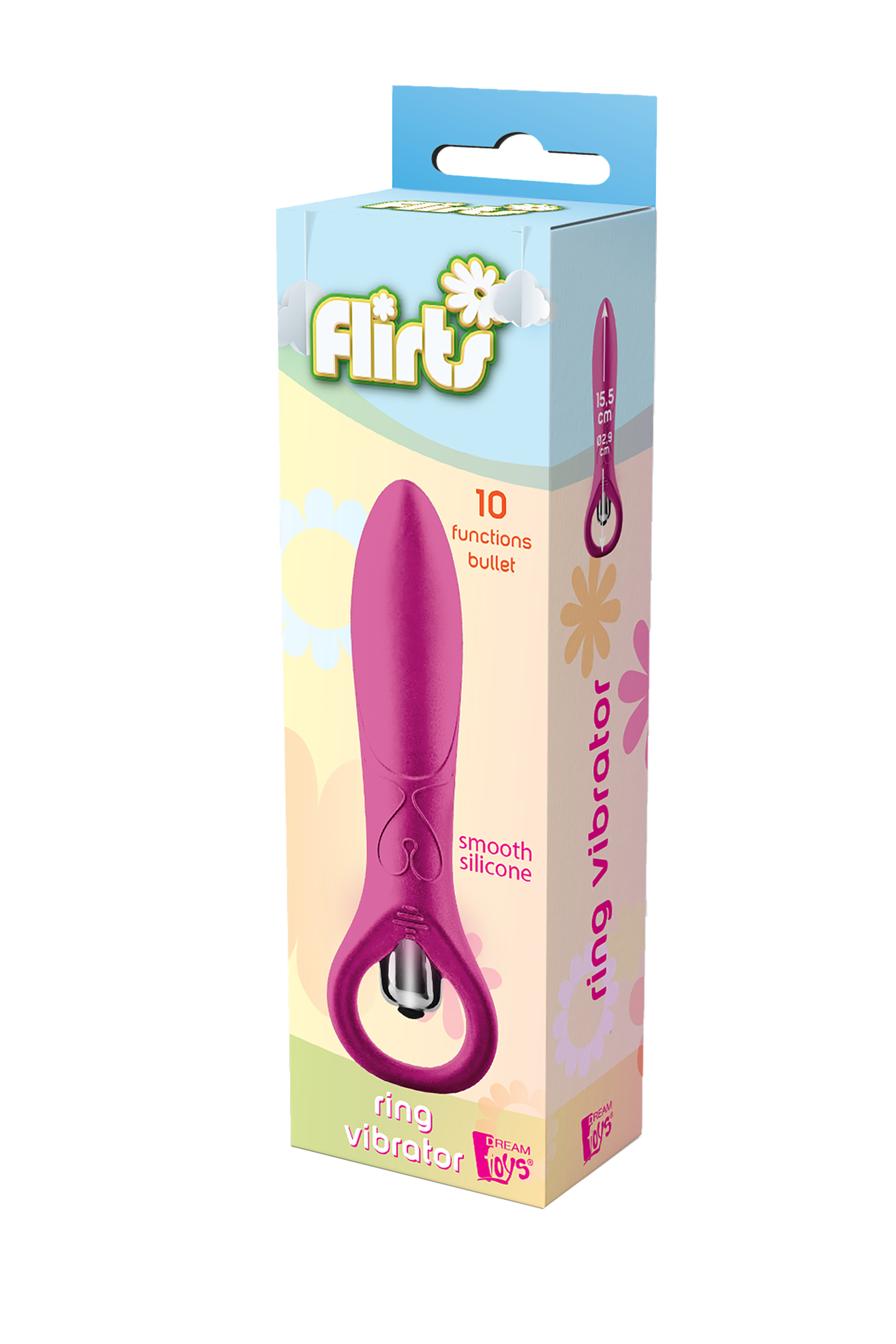 FLIRTS PINK RING VIBRATOR 10 FUNCTIONS