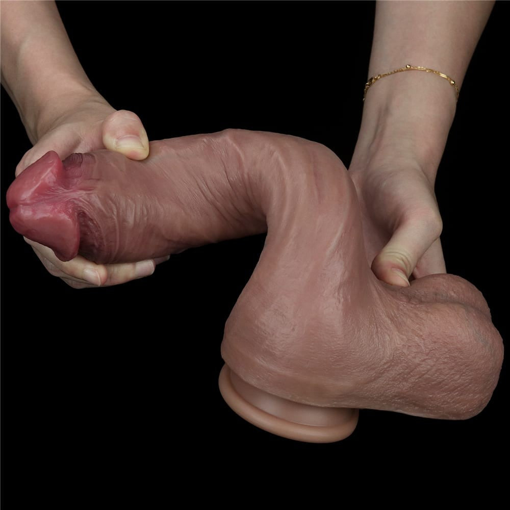 10.5'' Dual-Layer Silicone Dildo