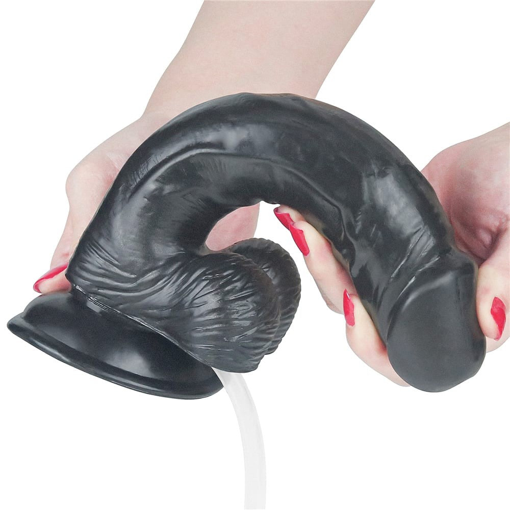 Dildo squirting estremo da 23 cm - Nero