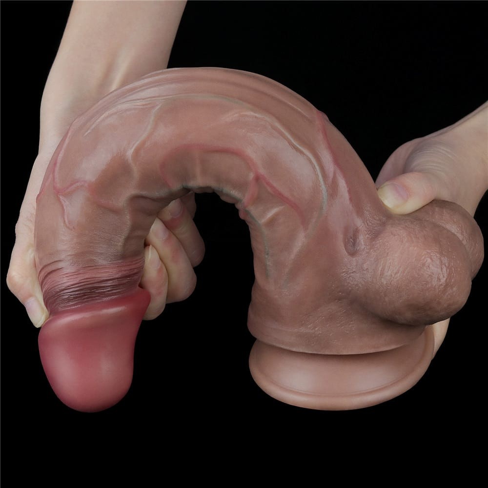 Pene in silicone platinico a doppio strato da 11,5"