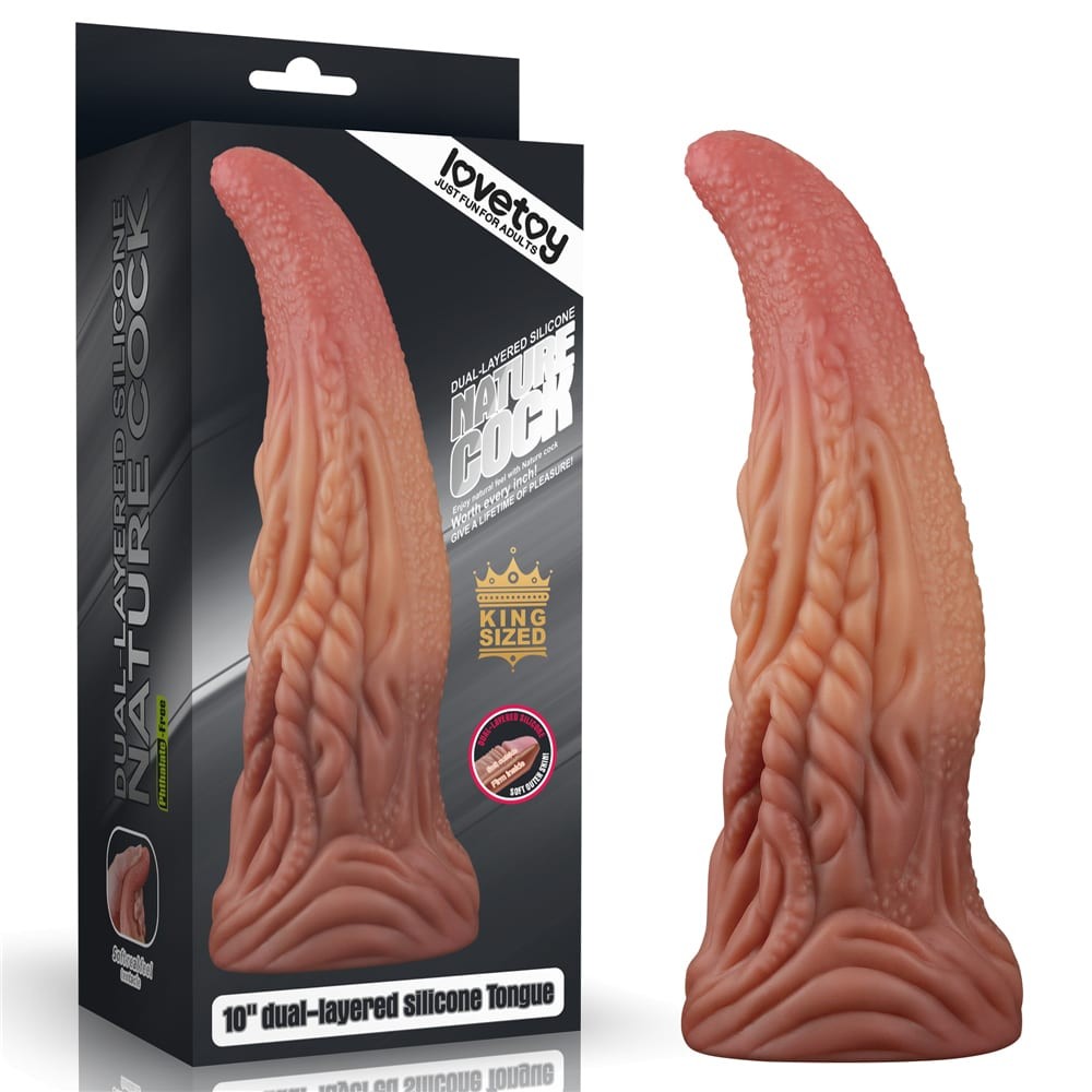 Double-layered silicone platinum tongue 10''_B0O50_3