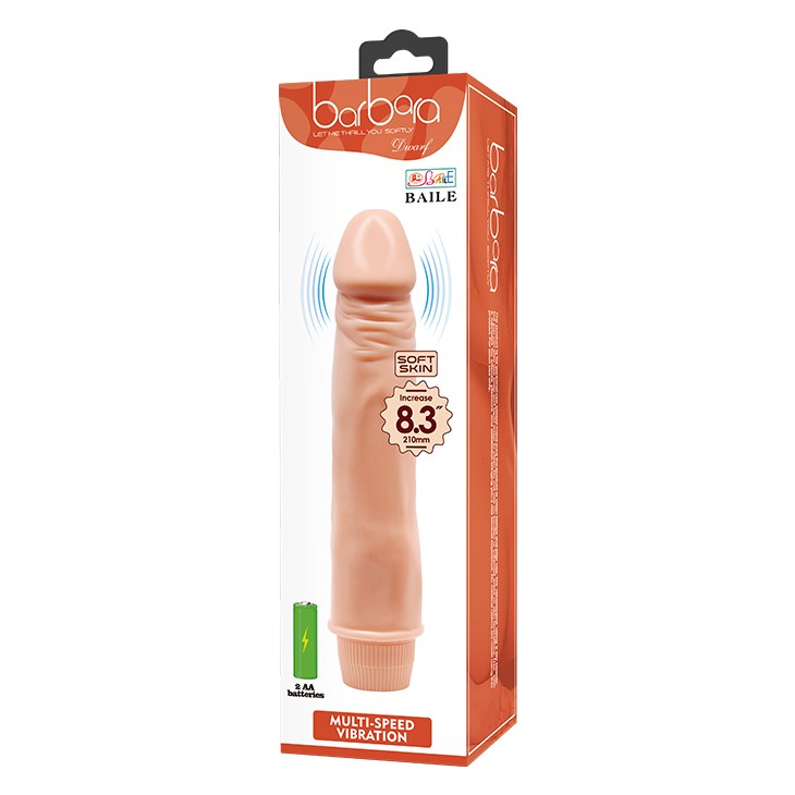 Vibratore realistico multi-velocità Barbara Dwarf 21 cm
