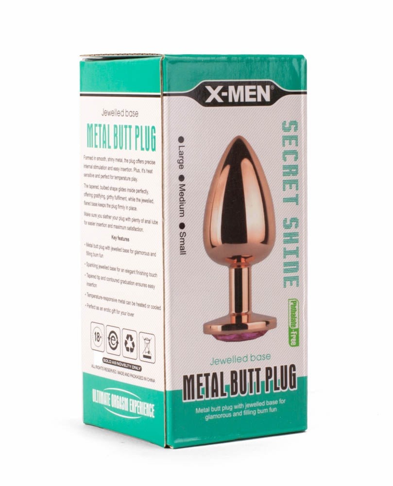 X-MEN Secret Shade Rose L metal anal plug